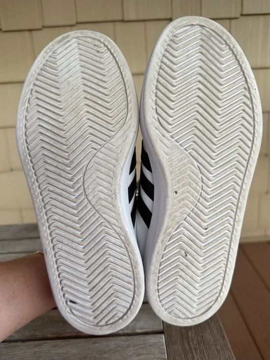 Adidas Grand Court 2.0 White Black Stripe Sneakers Women’s 7 - Picture 10 of 14